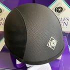 Charles Owen V8 Riding Helmet Black   Silver Size 7 3 8 - 60cm -brand New In Box