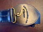 Civil War Snake Buckle W  Leather Belt Southern Style