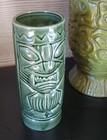 Vintage Green Tiki Mug Tumbler Vase Hawaiian Polynesian Dw113 Ceramic Euc
