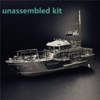 1 100 Metal Boat Ship Model Diy Lifeboat Kit Unassembled Kit Collection Gifts