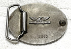 Vintage Fire Department Belt Buckle Smoke Busters Enamel On Metal