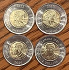 2024 Canada Inuit   Rcaf  2023 Indigenous   Riopelle  2 Unc Toonie Colored Coins