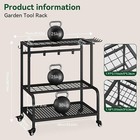 New-garden Tool Organizer With Wheels  Power Tool Organizer And Storage With Hoo