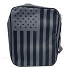 Usa Flag Bible Cover Case Black   Gray Book Organizer Zippered 11 x8 6  New