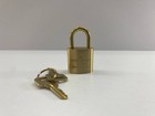 Louis Vuitton Padlock Solid Gold Lock  2 Key Brass Number 318