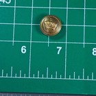 Vintage Brass Victorian Crown Round Peacoat Button