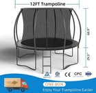 Trampoline 12ft 14ft Enclosure Net Outdoor Jump For Kids Adults Round Astm
