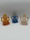 Lord Ganesh Ji Clear Resin Idol Indian Murti God Hindu Idol Sculptures Decor 5in