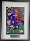 Lionel Messi Framed W coa Hand Signed  free Shipping And Tax Refund To The U s a