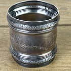 Beautfiul Antique Gorham Sterling Silver Napkin Ring Ornate Monogram