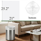 300 Counts 8 Gallon Clear Small Garbage Bags Trash Bags  Wastebasket Bin Liners