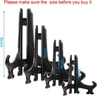 24 Pcs Plastic Easel Plate Stands Holders For Display black