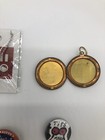 Lot Of 5 Pin buttons chain Varies Hello Kitty Mexican  T ts Make Milk  Locket