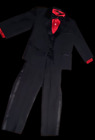  5pc Boys Black Tuxedo Size 5