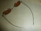 Antique Eyeglasses Frosted Amber Sharpshooter Spectacles Civil War Era  