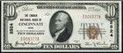 1929 Cincinnati  Ohio Lincoln National Bank  10 Pmg Choice Uncirculated 64 Epq