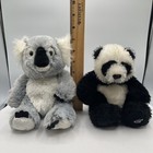 Lot Of 7 Webkins Plushes  no Codes  Koala Panda Tiger Cat Leopard Yorkie Bear