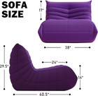 Large Purple Bean Bag Chair For Adults   Teens - Cozy Foam Sofa