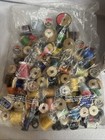 Vintage Mostly Wooden Spools Of Sewing Thread Various Makers