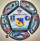 Bsa Western Massachusetts Oa 83 2023 Jamboree 6-patch Jsp Set Usaf Us Air Force