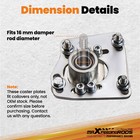 Camber Caster Plates For Ford Mustang 1994-04 V6 V8 Gt Coilover Hats Top Mounts