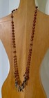 Ooak Antique Wood Rosary Prayer Beads With Vintage Milagros By Debra Boudreau