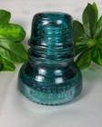 Vintage Hemingray No  40 Glass Insulator Aqua Blue Green