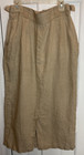 Karen Kane Skirt Khaki Size 12 Pleated Pockets 100  Cotton Made In Usa  Euc