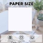 25 Sheets White Cardstock Paper 12 X 12 In  65lb 180gsm   Smooth White Finish   
