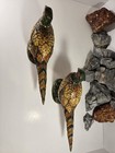 Pair Of Ceramic Pheasants  15 Inches Long By 9 Inches Tall