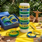 30 Pcs Brazil Flag Bracelet Country Flag Brazil Rubber Bracelets Bulk Silicone B