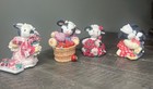Lot Of 4 Vintage Enesco Mary   s Moo Moo   s Love Themed Grouping