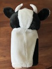 Vintage Dakin 10  Plush Cow Puppet 1984 Dairy Farm Animal Baby Einstein Rare