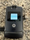 Lot Of 2 Motorola Razr V3 Flip Cell Phones Silver Tested Working