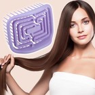 2 Pcs Tangle Shower Hair Detangler Detangling Brush Hair Brush Comb Purple 