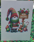 Christmas Gnome And Ornaments Holiday Card - 10 Christmas Cards   Envelopes