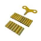 19 Piece Clock Winding Key Set - All Clock Key Brass Set No  000 To 15 Universal