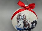 D175 Hand-made Christmas Ornament Dog Cavalier King Charles Spaniel Present