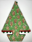 Vintage Christmas Tree Art 60s 70s Handmade Wall Hanging Kitsch Sequins 17   x13   