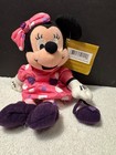 The Disney Store Mini Bean Bag Plush Minniei Mouse February Birthstone Nwt