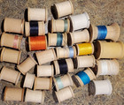 Lot Of 30 Vintage Wooden Sewing Thread Spools  Coats   Clark   More  Sizes Vary