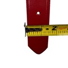 St  Louis Cardinals Team Issued Silver Buckle 100  Leather Belt Red     Size 40