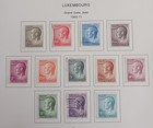Luxembourg  - 1965 - 71 - Lot Of Stamps On Album Page  - Used   Mh