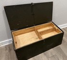 Vietnam Era Military Green Footlocker Gi Combat Stationed Added Wood Tray 