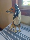 Vintage Ceramic Rough Collie 11  Statue Figurine West Germany