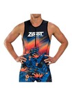 Zoot Sports Men Ltd Tri Kit Matching Set Sleeveless Top Short Tropical Sun Sz Xl