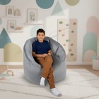 Bean Bag Chair Milano Video Gaming Reading Watching Tv Gray Plush Fabric Big Joe