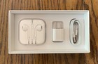 Apple Iphone Earpods Wired 3 5mm Headphone Jack  Wall Charger  Lightning Bundle