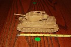 Vintage Marx Battleground Desert Fox Tan American Army  51 Tank A - Mpc