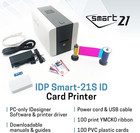 Kit De Impresora Simple De Tarjetas De Identificaci  n Smart-21s Con Software Sol